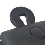 Vidaxl -Massage -Tabelle zusammenklappbar 2 Zonen 10 cm dick schwarz