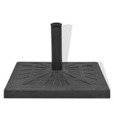 Vidaxl Parasol Foot Square 19 kg Harz schwarz