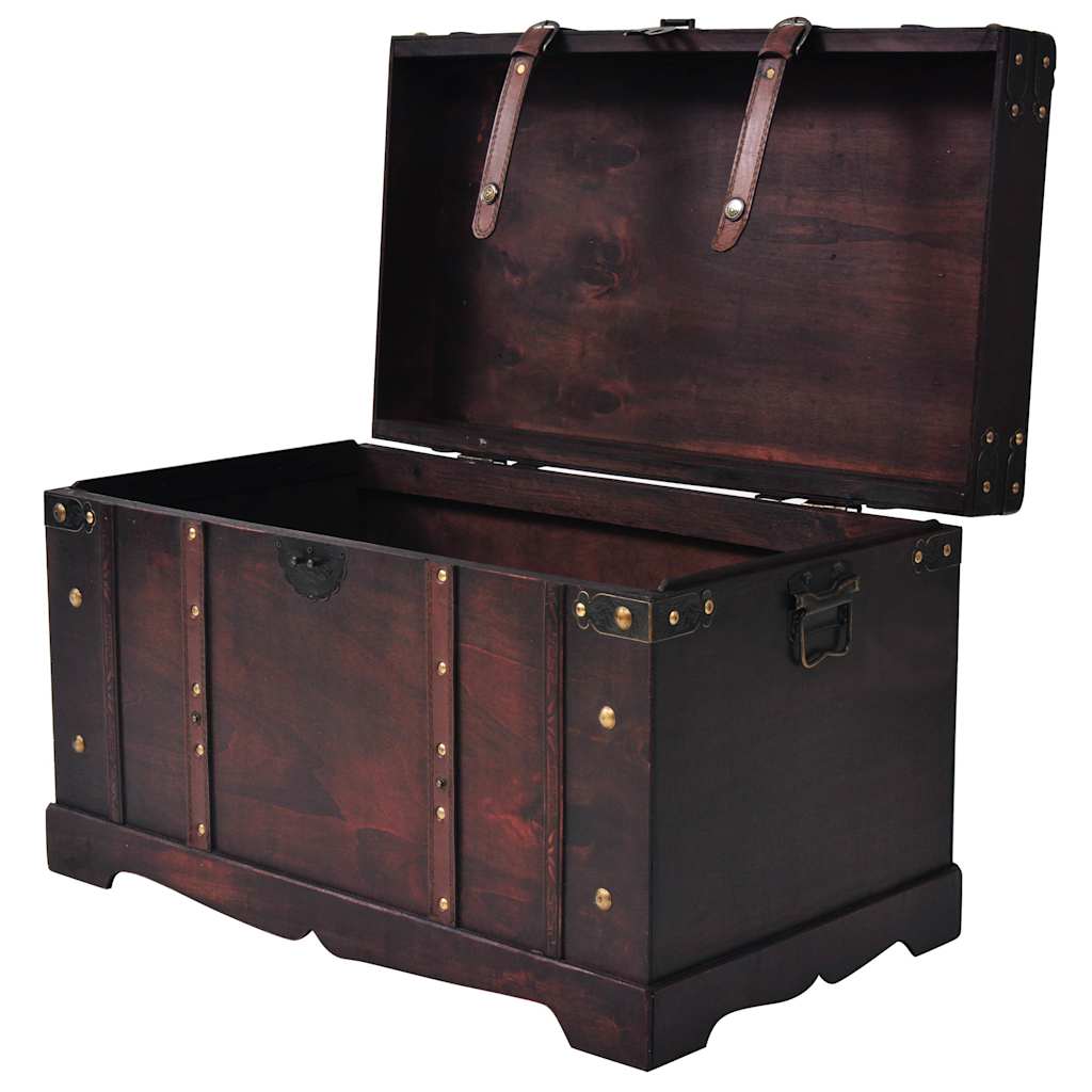 Vidaxl schatkist vintage stijl 66x38x40 cm hout