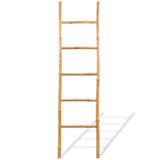 Vidaxl Towel ladder with 5 sports 150 cm bamboo