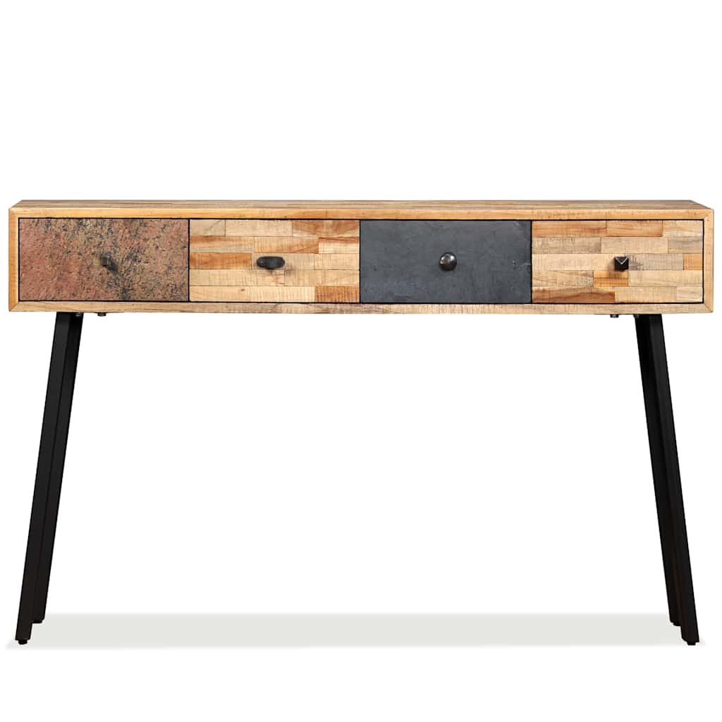 Vidaxl wandtafel 120x30x76 cm massief gerecycled teakhout