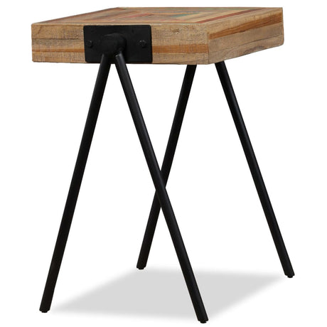 Vidaxl bijzettafel massief hergebruikt teakhout