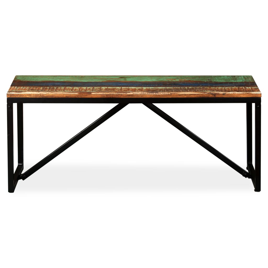 Vidaxl bankje 110x35x45 cm massief gerecycled hout