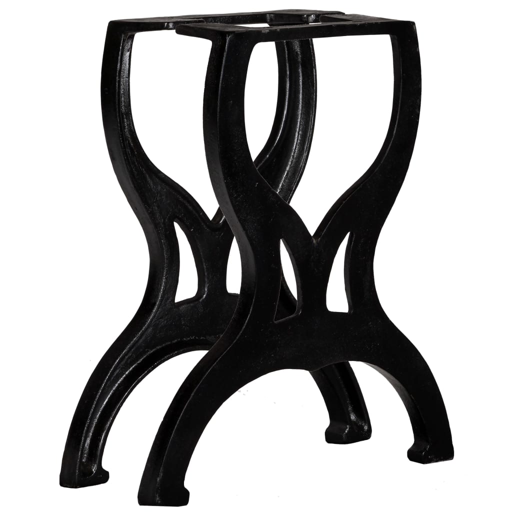 Vidaxl bankpoten 2 st x-frame gietijzer