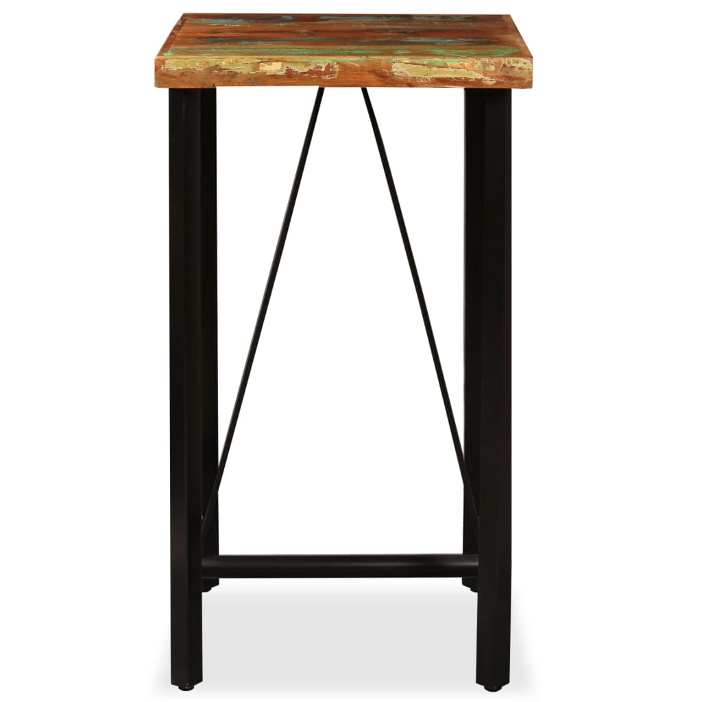 Vidaxl bartafel 60x60x107 cm massief gerecycled hout