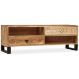 Vidaxl tv-meubel 120x30x40 cm massief mangohout