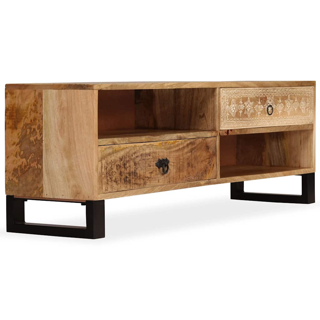 Vidaxl tv-meubel 120x30x40 cm massief mangohout