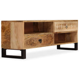 Vidaxl tv-meubel 120x30x40 cm massief mangohout
