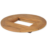 Vidaxl tafelblad voor bierkrat 70 cm teakhout