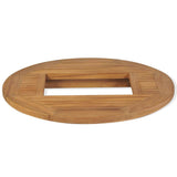 Vidaxl tafelblad voor bierkrat 70 cm teakhout