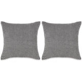 Vidaxl decorative cushion set 45x45 cm velor gray 2-piece