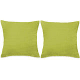 Vidaxl decorative cushion set 60x60 cm velor green 2-piece