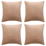 Vidaxl -Kissenbezüge 4 ST 80x80 cm Stoff Beige