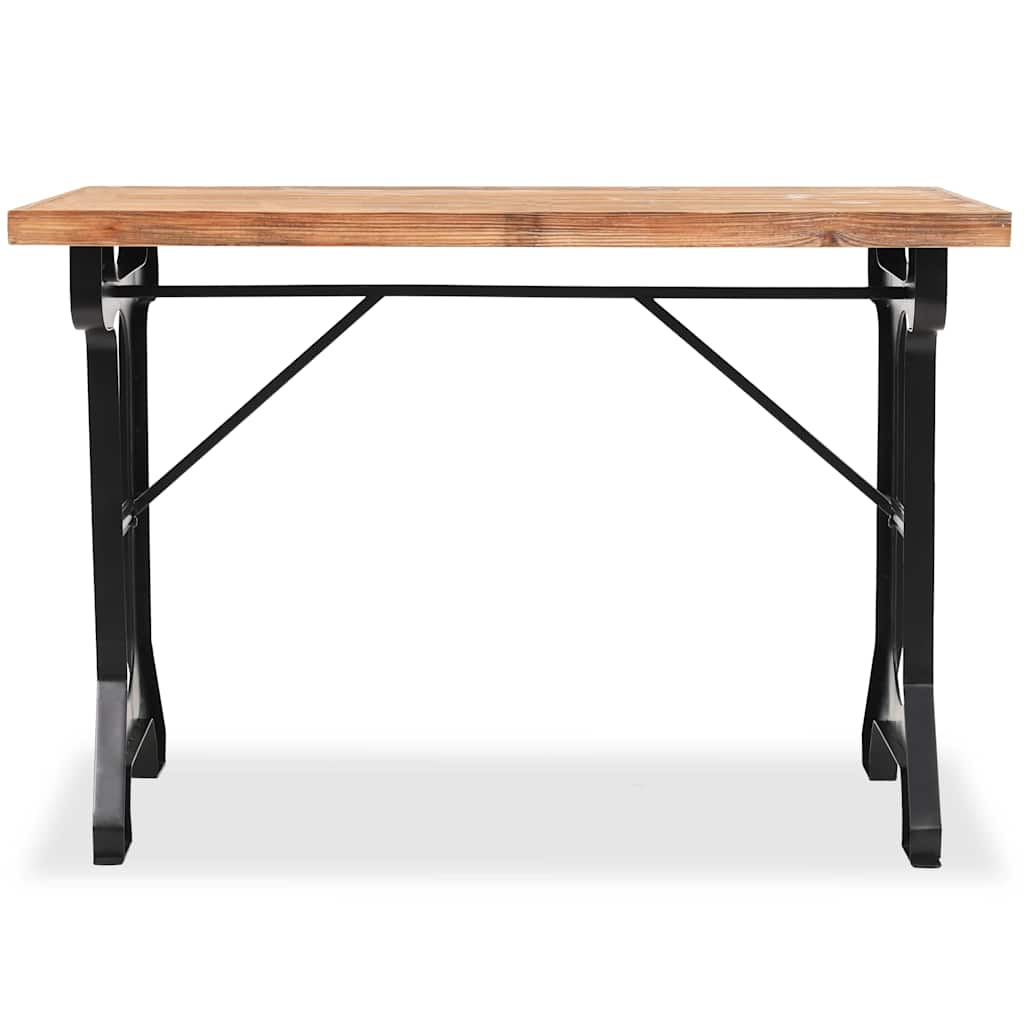Vidaxl eettafel 122x65x82 cm massief vurenhout