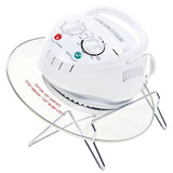 Vidaxl Halogen Hot Air Ofen mit Verlängerungsring 1400 W 17 l