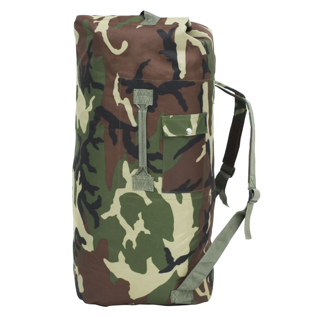 Vidaxl Sports Bag Army Style 85 L Kamuflage