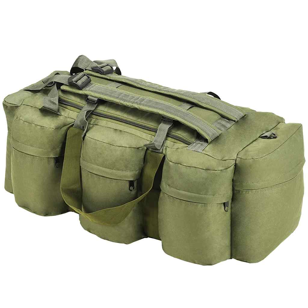 Vidaxl Plunjezak 3-in-1-Armee-Stil 45 l Olive Green