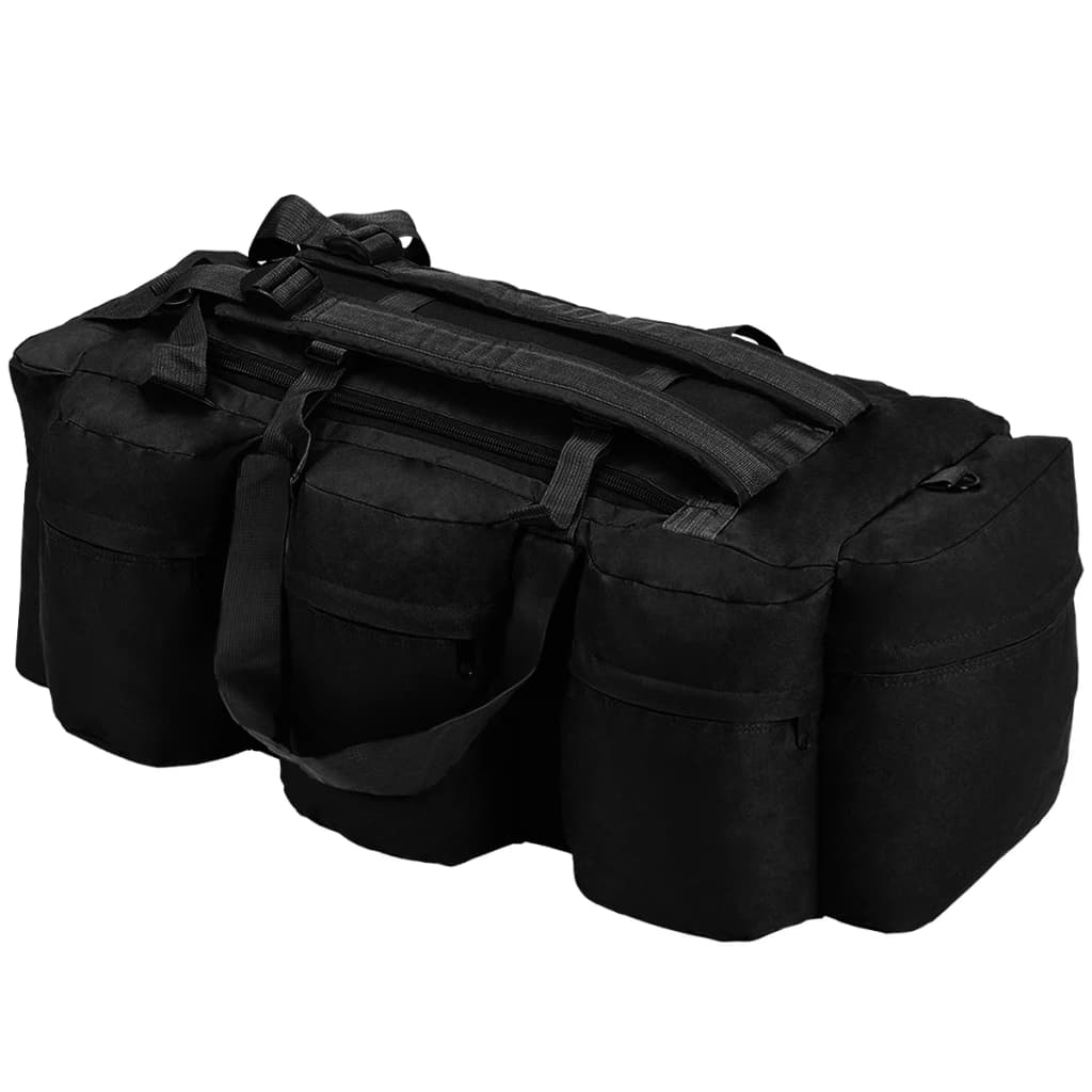 Vidaxl Plunjezak 3-in-1 Army Style 90 L ČRNA