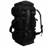 Vidaxl Plunjezak 3-in-1 Armee Stil 45 l Schwarz