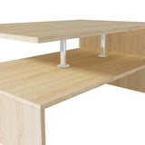 Vidaxl salontafel 90x59x42 cm bewerkt hout eikenkleurig