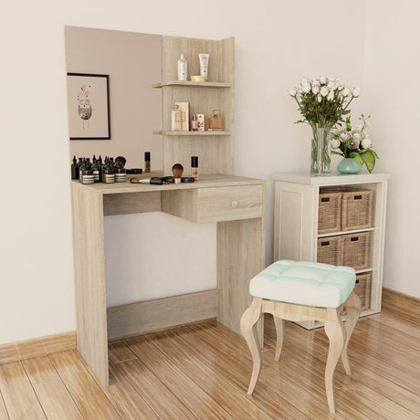 Vidaxl kaptafel 75x40x141 cm bewerkt hout eikenkleurig