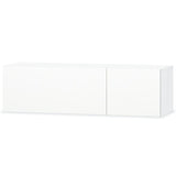 Vidaxl tv-meubel 120x40x34 cm bewerkt hout hoogglans wit