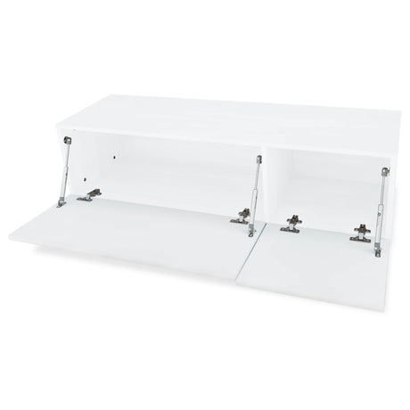 Vidaxl tv-meubel 120x40x34 cm bewerkt hout hoogglans wit