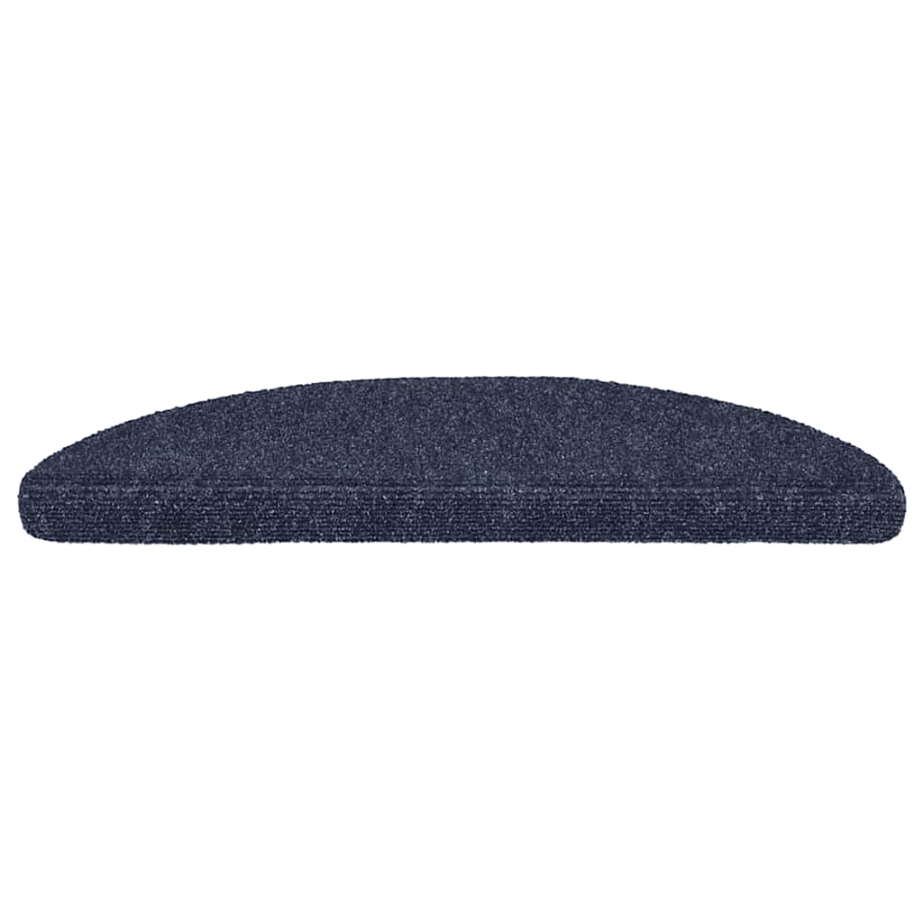 Vidaxl Treppenmatten Selbstadhäsiv 15 Teile 56x17x3 cm Blue Semi -Rounds