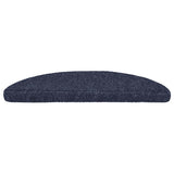 Vidaxl Treppenmatten Selbstadhäsiv 15 Teile 56x17x3 cm Blue Semi -Rounds