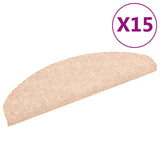 Vidaxl stair mats Self -adhesive 65x21x4 cm Needle felt felt -colored 15 sts