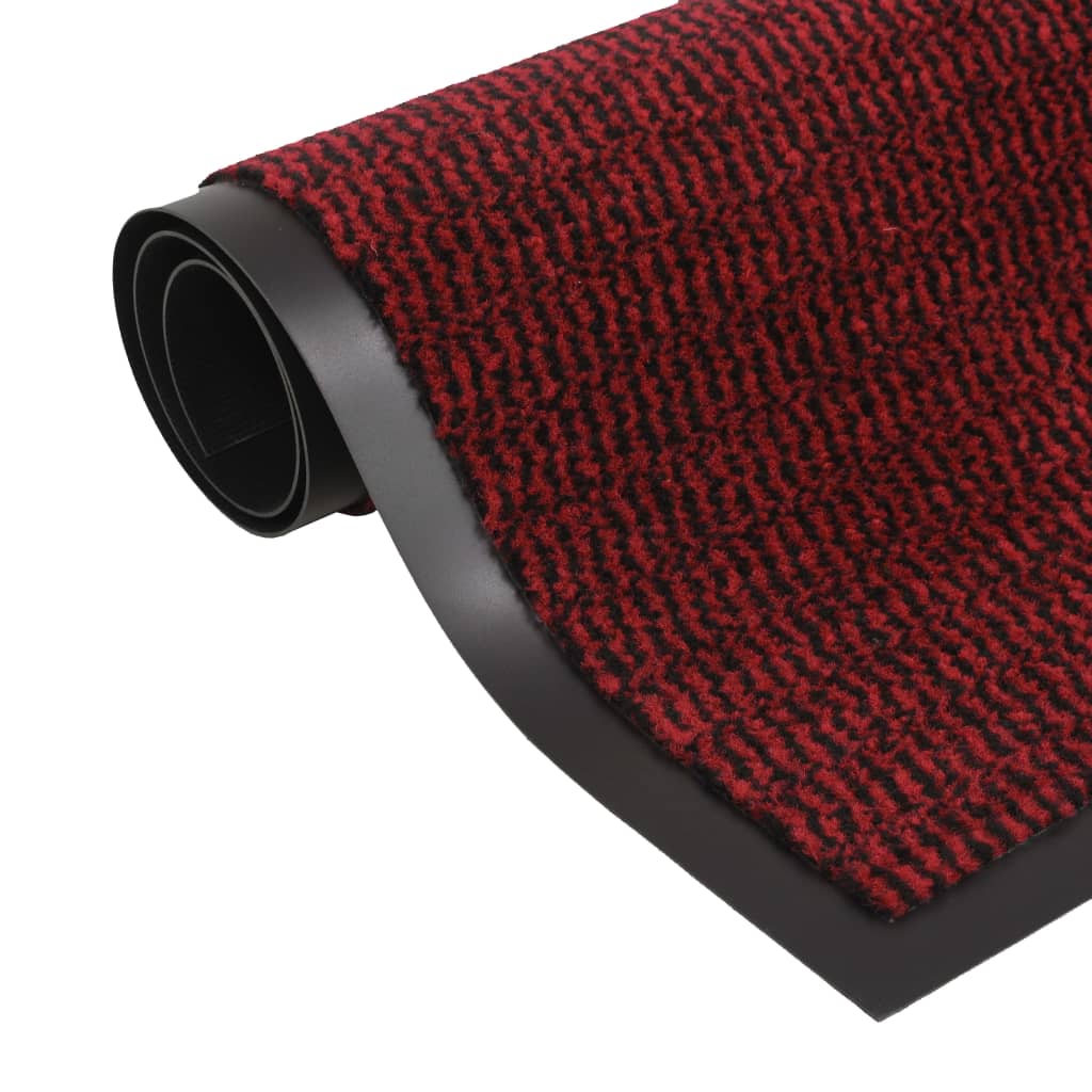 Vidaxl droogloopmat rechteckig getuftet 60x90 cm rot