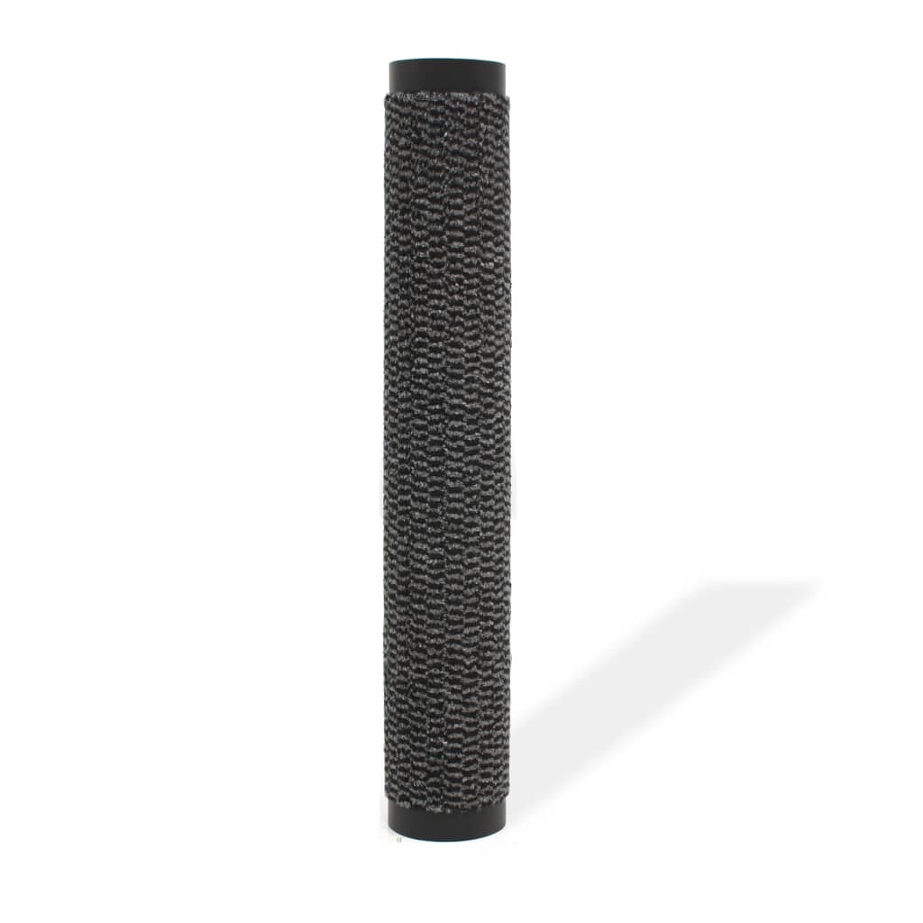 Vidaxl droogloopmat rechteckig getuftet 80x120 cm Anthrazit