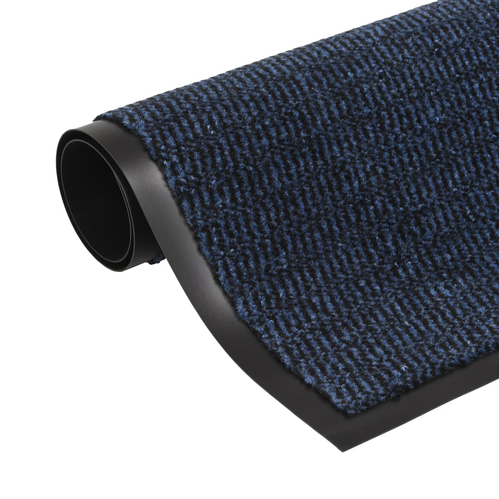 Vidaxl trocken loppat rechteckig tufted 120x180 cm blau