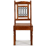 Vidaxl eetkamerstoelen 2 st klassiek hout met honingafwerking