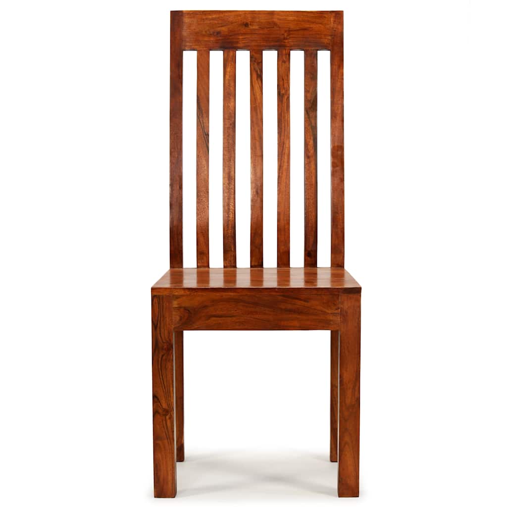 Vidaxl eetkamerstoelen 2 st modern hout met honingafwerking