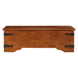 Vidaxl salontafel 110x55x35 cm massief acaciahout met honingafwerking