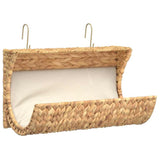 Vidaxl -Katzenbett mit Kissen 37x20x20 cm Wasserhyakint