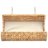 Vidaxl -Katzenbett mit Kissen 37x20x20 cm Wasserhyakint