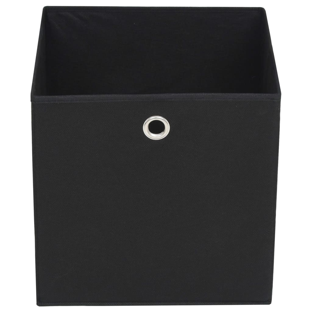 Vidaxl Storage boxes 10 pcs 32x32x32 cm Nonwoven Fabric Black