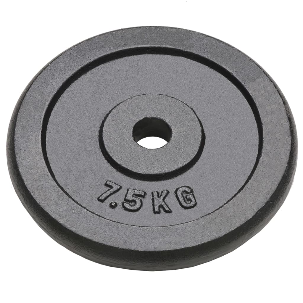 Disky Vidaxl Halter Discs 4 ST 4X7,5 kg litiny