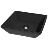 VIDAXL WASHBAIN Square 41.5x41.5x12 cm Keramikschwarz