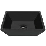 VIDAXL WASHBAIN Square 41.5x41.5x12 cm Keramikschwarz