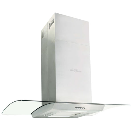 Vidaxl Island Extractor 756 m³ U LED 90 cm Edelstahl