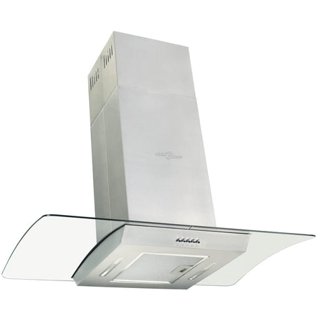 Vidaxl Island Extractor 756 m³ U LED 90 cm Edelstahl