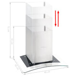 Vidaxl Wandextraktionshaube 756 m³ U LED 60 cm Edelstahl