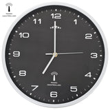 Horloge murale vidaxl avec calendrier de quartz à la radio-31 cm noire