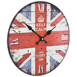 Vidaxl Wall Clock Vintage Style 30 cm UK