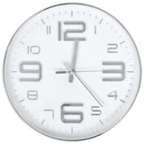 VidaXL Wanduhr 30 cm silberfarben