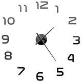 Vidaxl 3D -Wanduhr 100 cm xxl modernes Schwarz