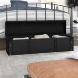 Vidaxl opbergkist vintage stijl 120x30x40 cm massief hout
